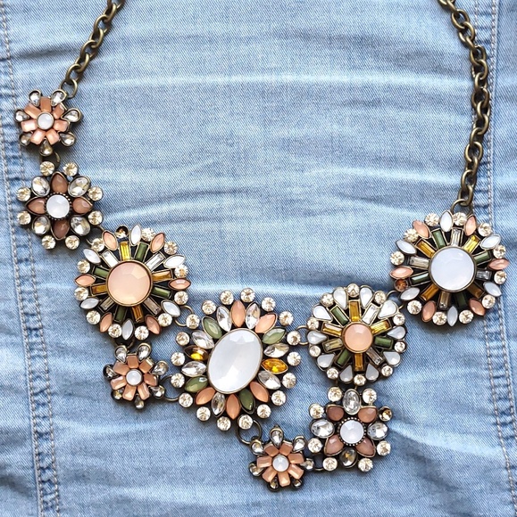 Statement Crystal Necklace - Picture 2 of 7